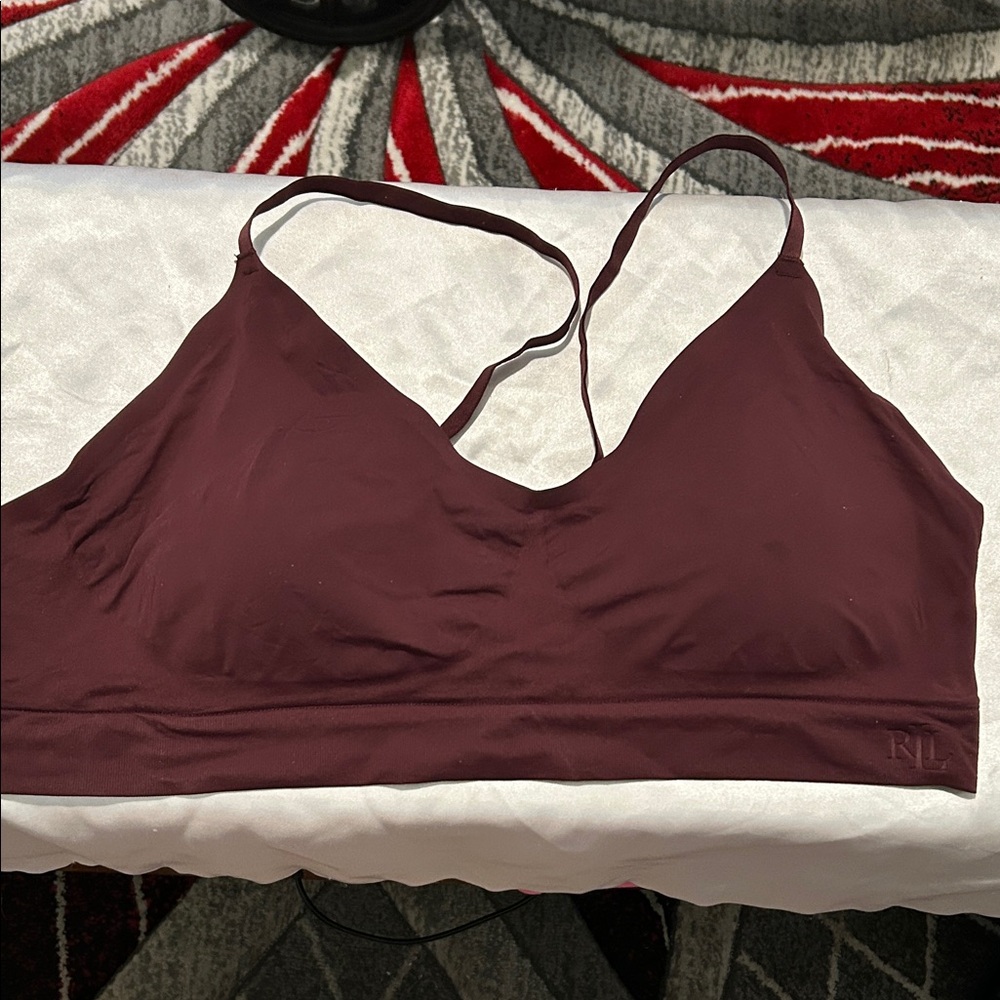 Lauren Ralph Lauren Deep Burgundy Bra